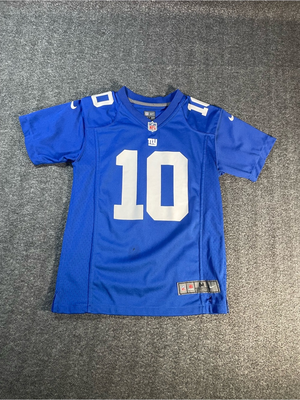 Boy's Nike On Field New York Giants Eli Manning #10 Football Jersey Sz M Medium